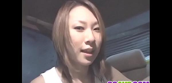  Jyuri Serizawa loves stroking cock in the car